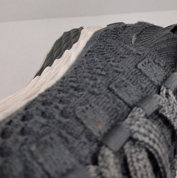 Nobull Unisex Gray Knit Lace Up Training Running Athletic Sneakers Shoes - Picture 13 of 15